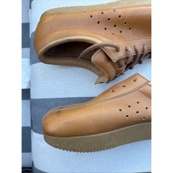 Roots Canada Leather Lace Up Shoes Women’s 7.5 M Brown Comfort Sneakers Tan - Picture 12 of 16